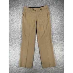 Alberto Pants‎ Mens 33x32 Brown Comfort Fit Kevin Ceramica Dress Workwear